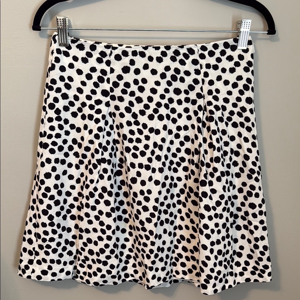 Polka Dot Loft petite Skirt - Black and White spotty dots